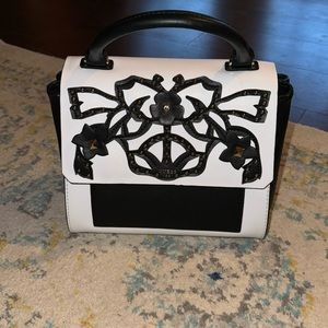 Guess black and white bag